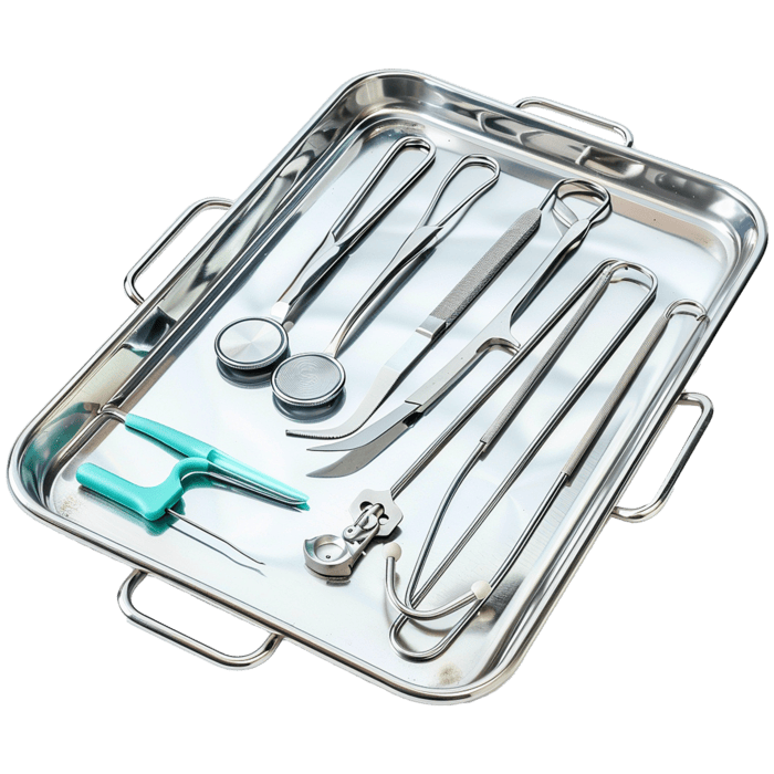 surgical-instruments-and-medical-equipment-on-a-stainless-steel-tray-free-png
